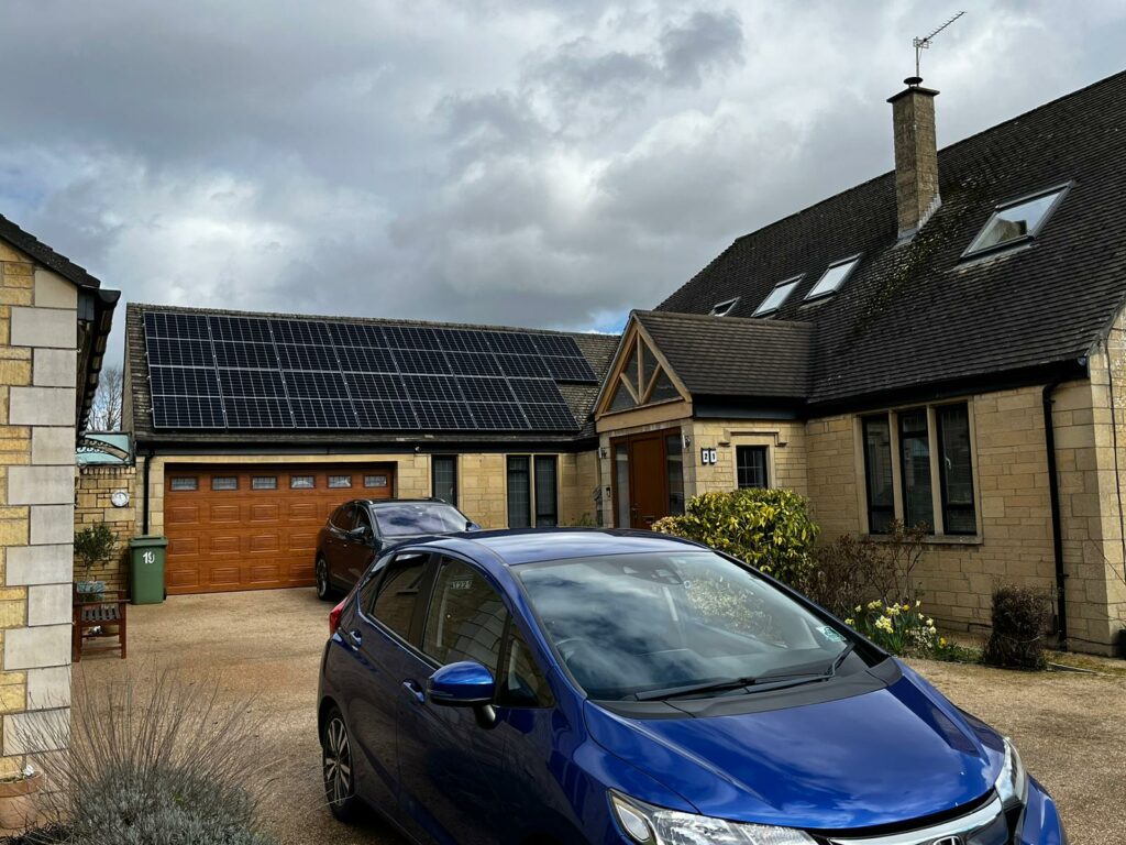 solar panel installation in bristol on bungalow